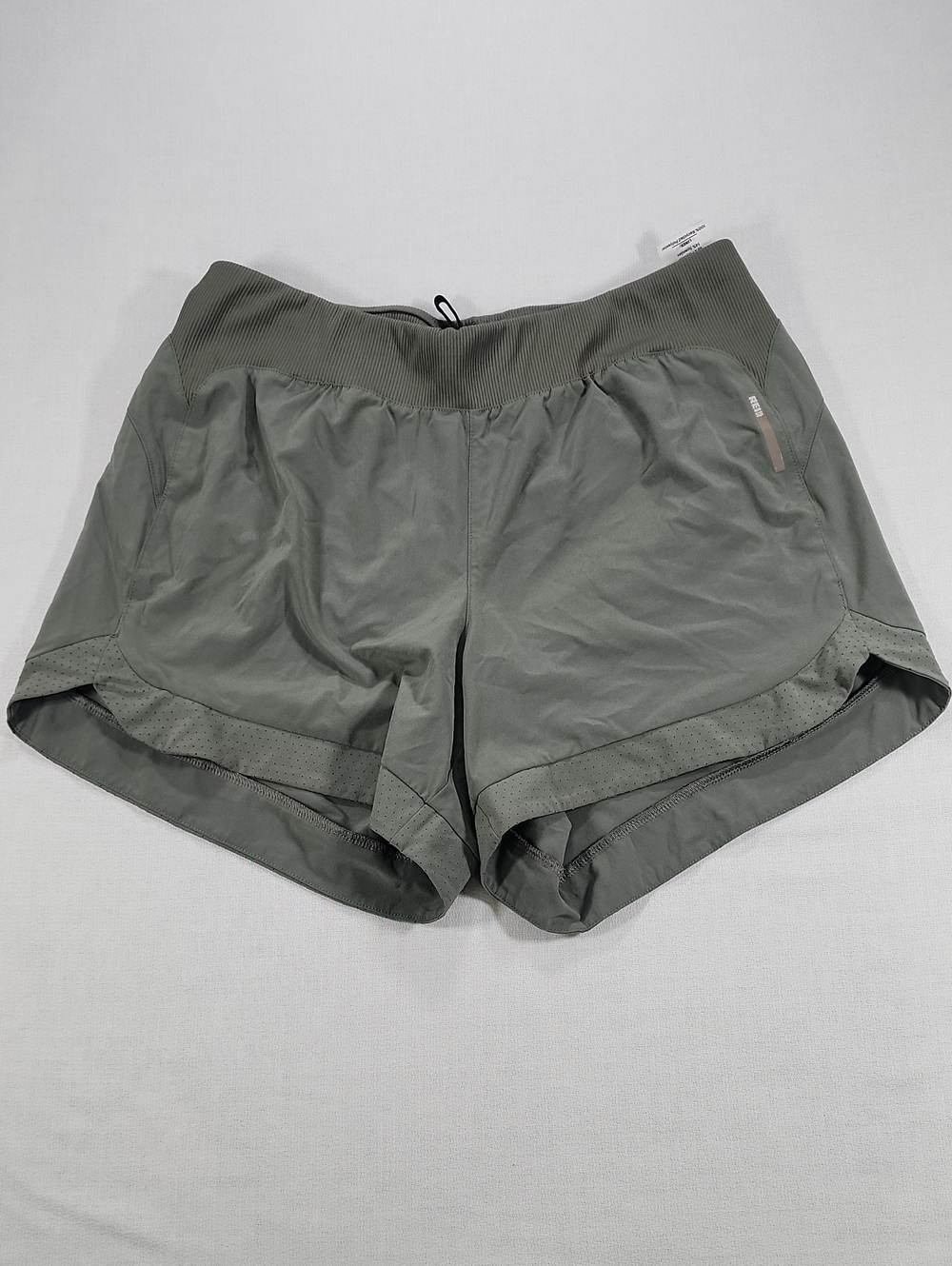 REI Women's Olive Athletic Shorts with Elastic Waistband